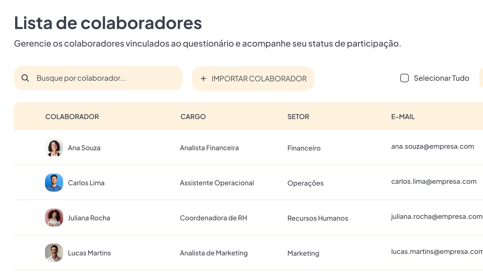 Gestão de colaboradores